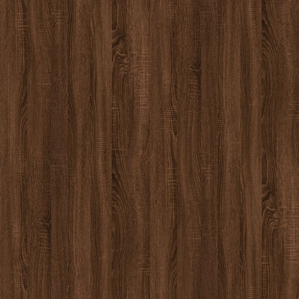 Bijzettafel 55x38x45 cm bewerkt hout bruin eikenkleur