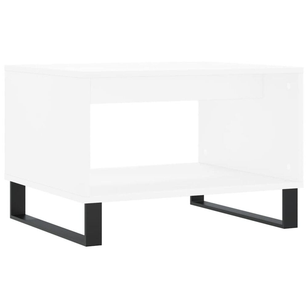 Salontafel 60x50x40 cm bewerkt hout wit