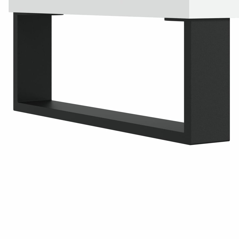 Salontafel 60x50x40 cm bewerkt hout wit