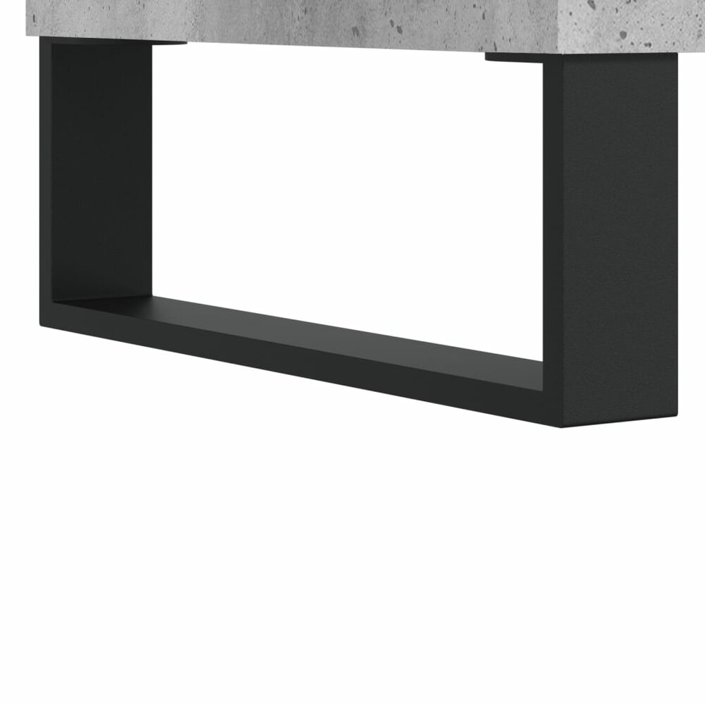 Salontafel 60x44,5x45 cm bewerkt hout betongrijs