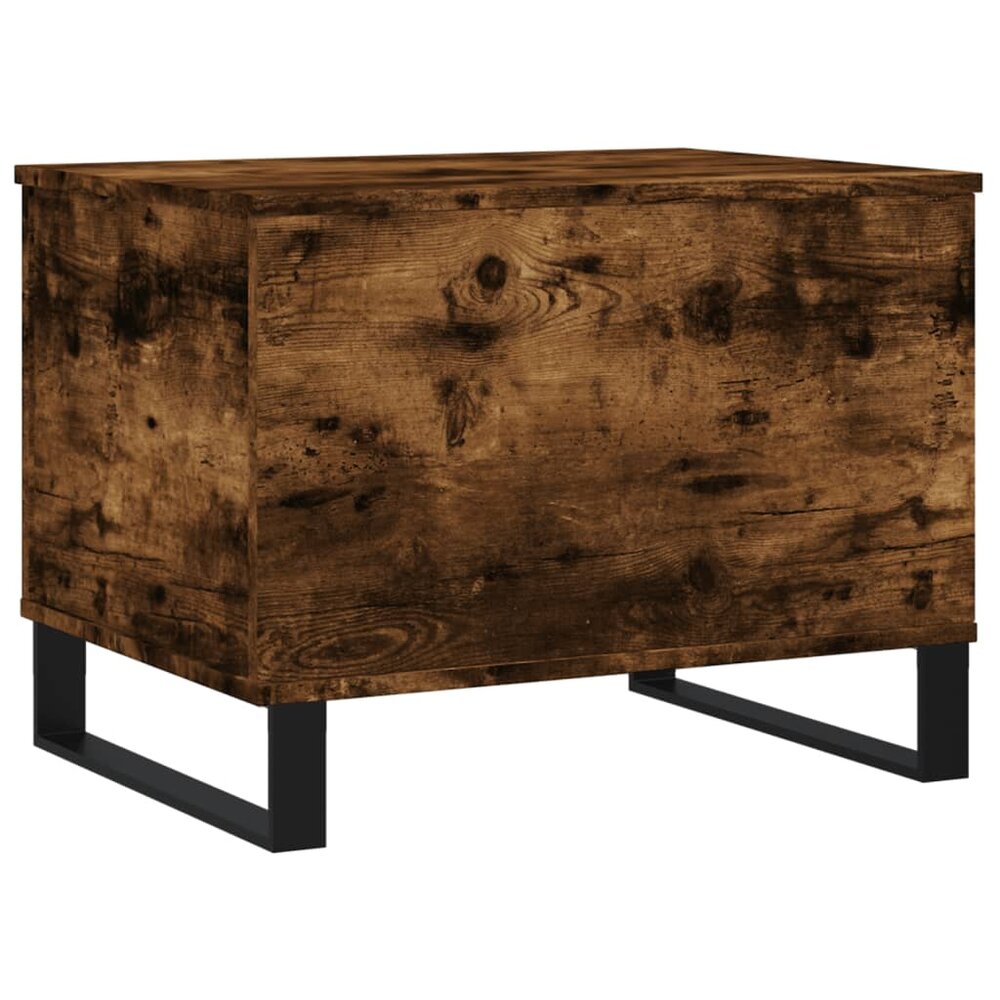 Salontafel 60x44,5x45 cm bewerkt hout gerookt eikenkleurig