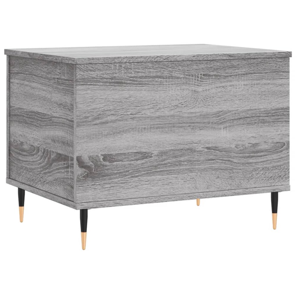 Salontafel 60x44,5x45 cm bewerkt hout grijs sonoma eikenkleurig