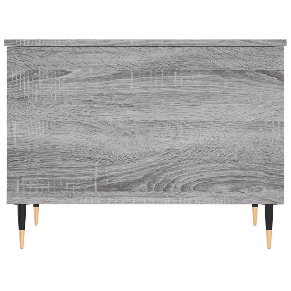 Salontafel 60x44,5x45 cm bewerkt hout grijs sonoma eikenkleurig