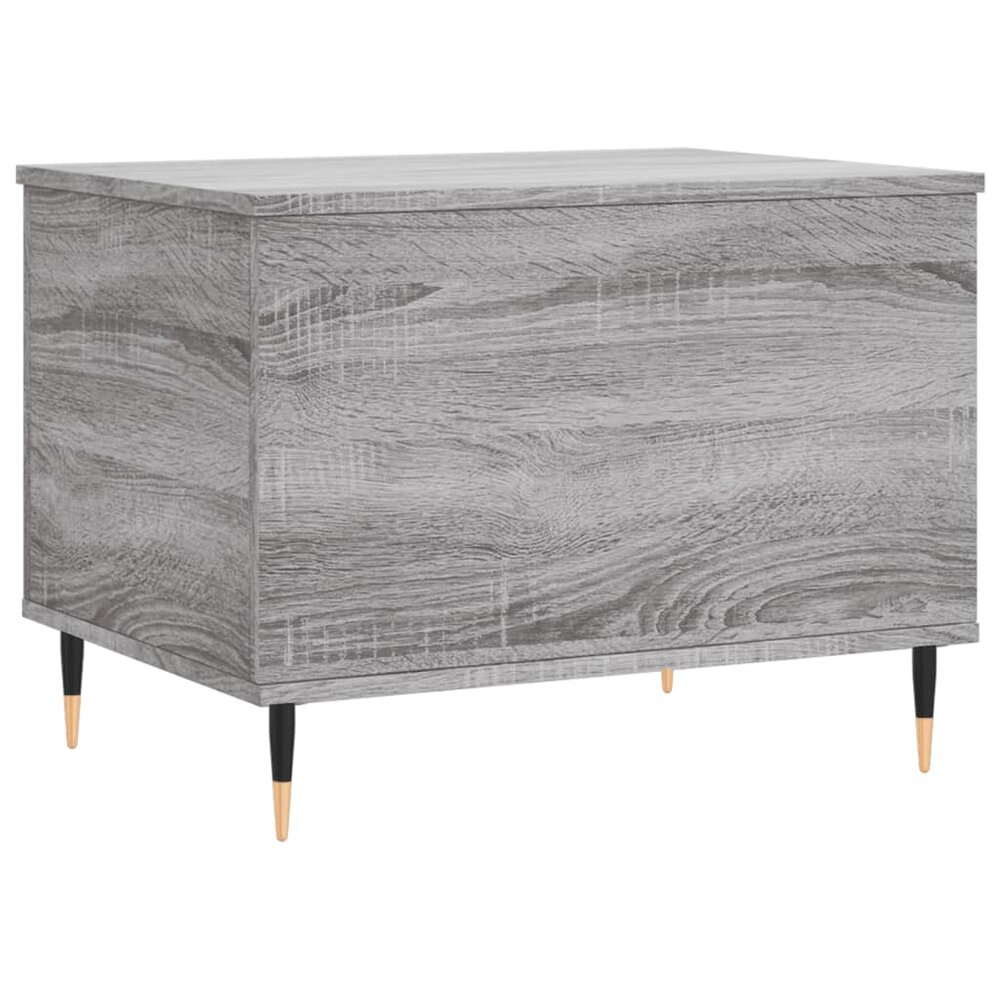 Salontafel 60x44,5x45 cm bewerkt hout grijs sonoma eikenkleurig