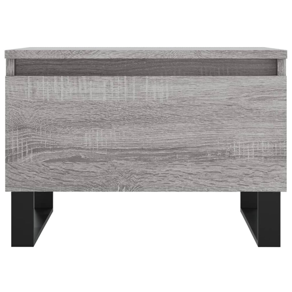 Salontafel 50x46x35 cm bewerkt hout grijs sonoma eikenkleurig