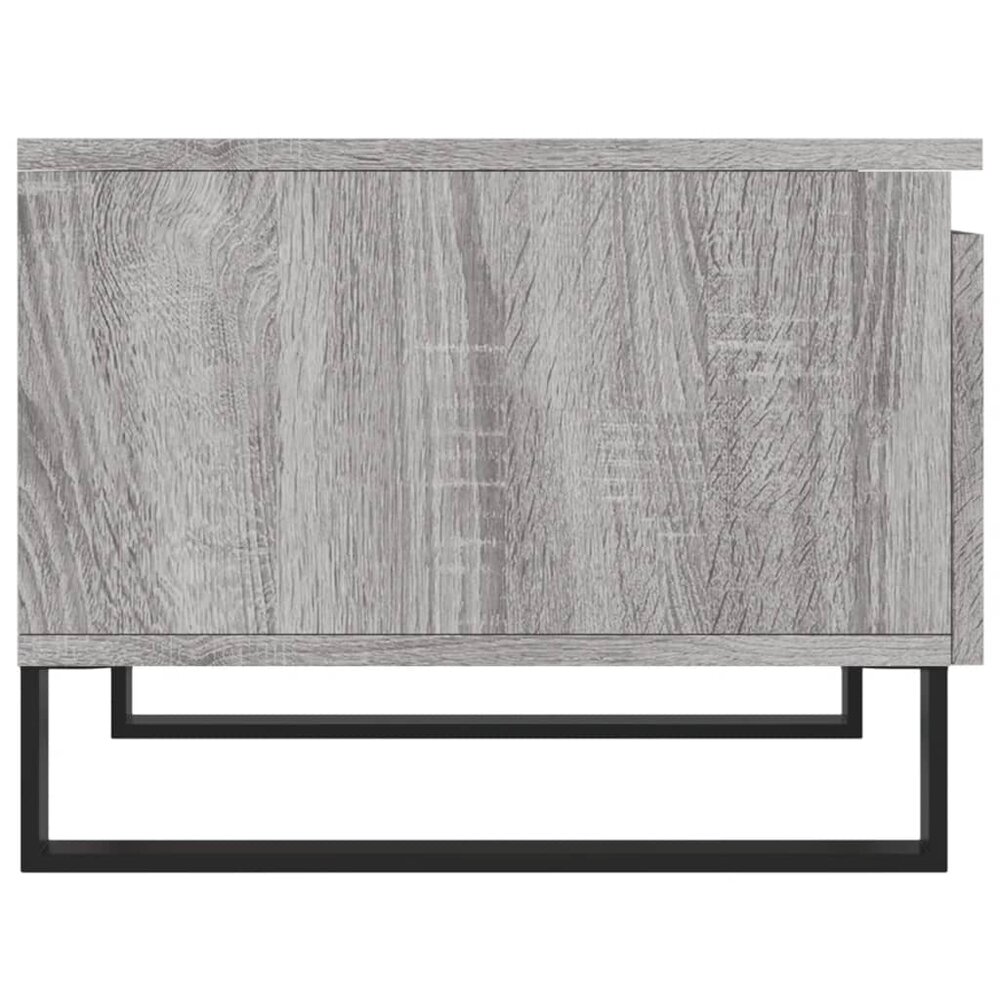 Salontafel 50x46x35 cm bewerkt hout grijs sonoma eikenkleurig