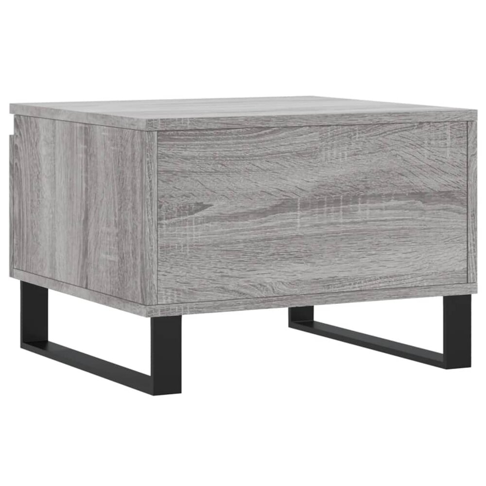Salontafel 50x46x35 cm bewerkt hout grijs sonoma eikenkleurig