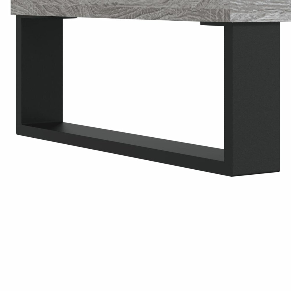 Salontafel 50x46x35 cm bewerkt hout grijs sonoma eikenkleurig