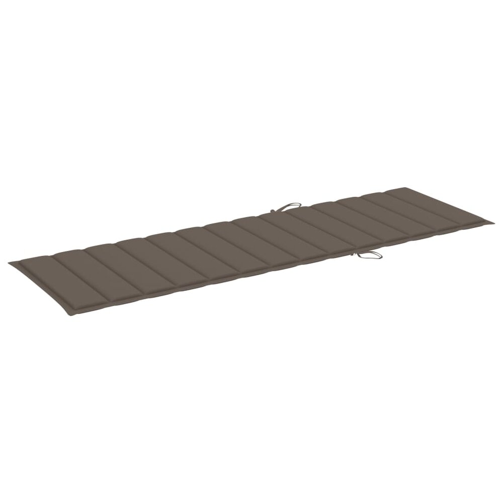Ligbed tweepersoons met taupe kussens ge&iuml;mpregneerd grenenhout