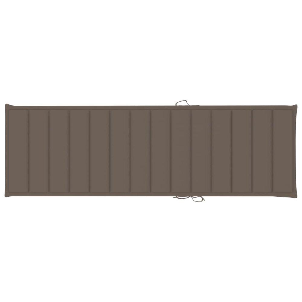 Ligbed tweepersoons met taupe kussens ge&iuml;mpregneerd grenenhout