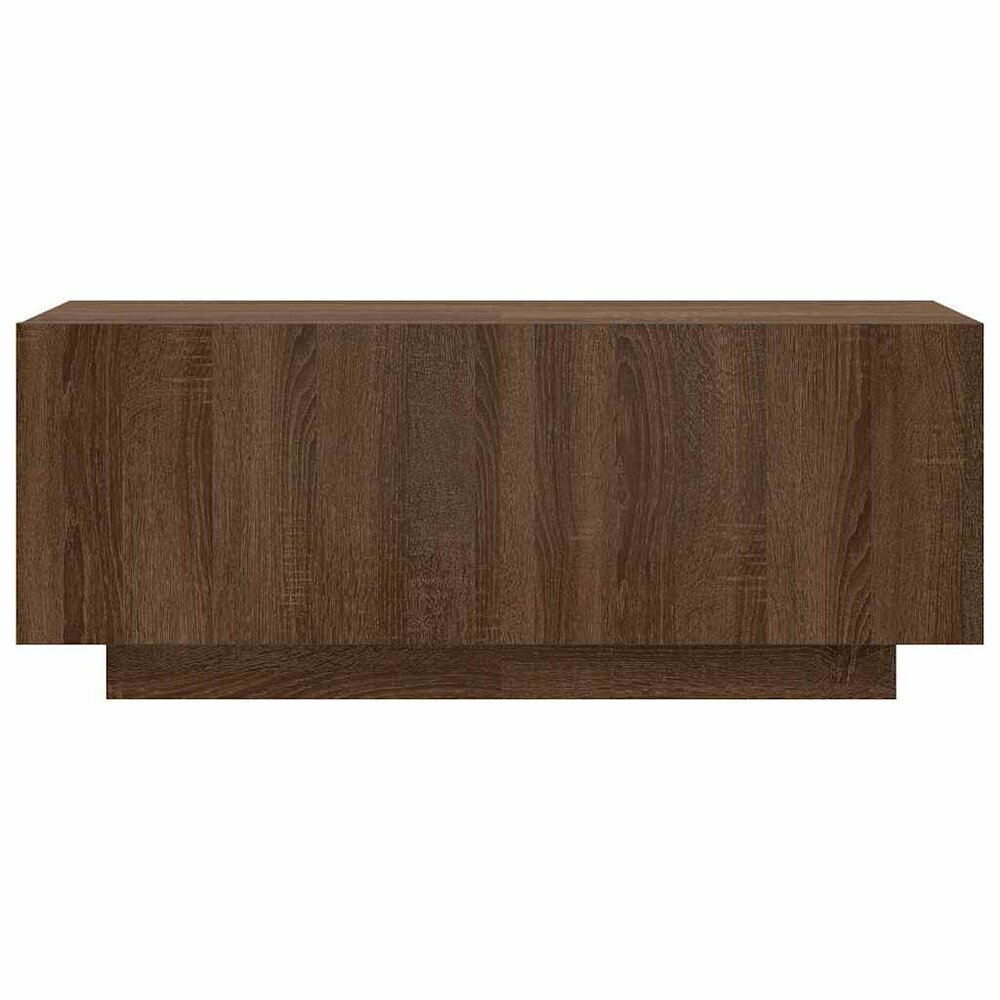 Tv-meubel 100x35x40 cm bewerkt hout bruin eikenkleur