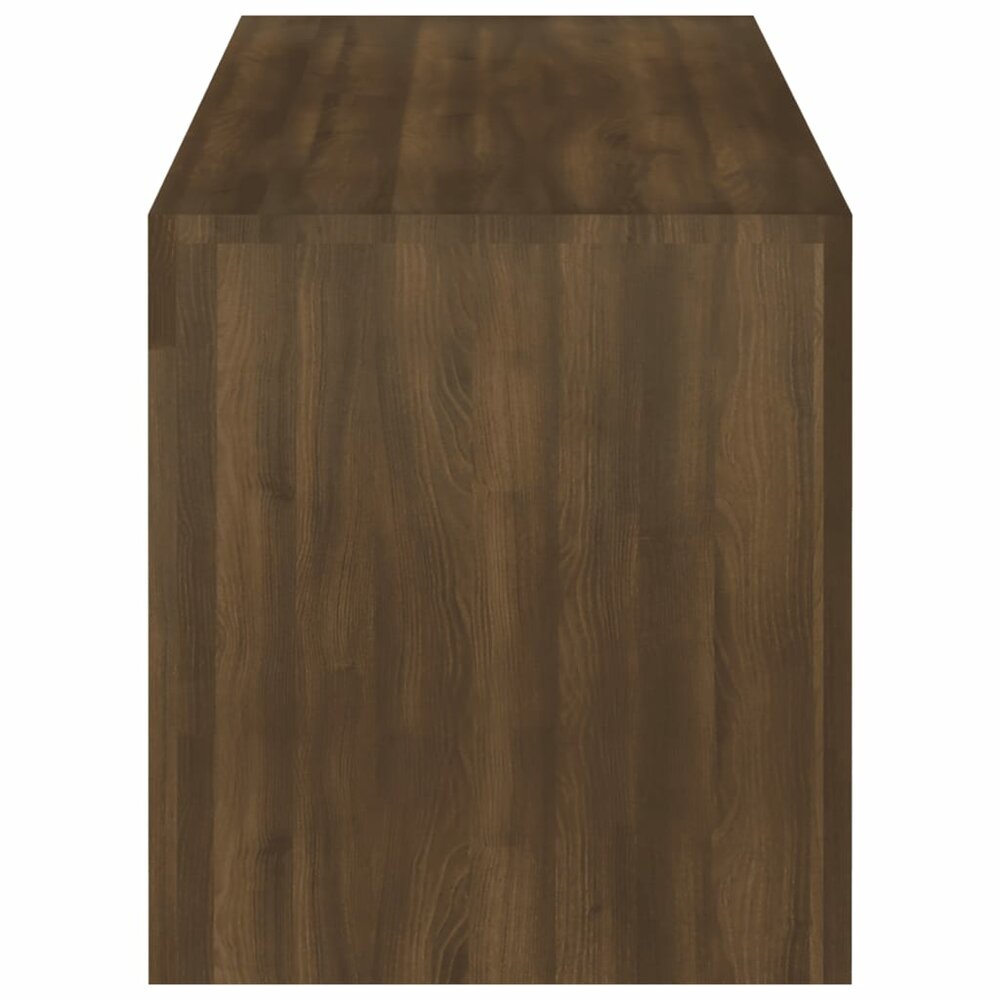 Tv-meubel met LED-verlichting 120x35x40 cm bruin eikenkleur