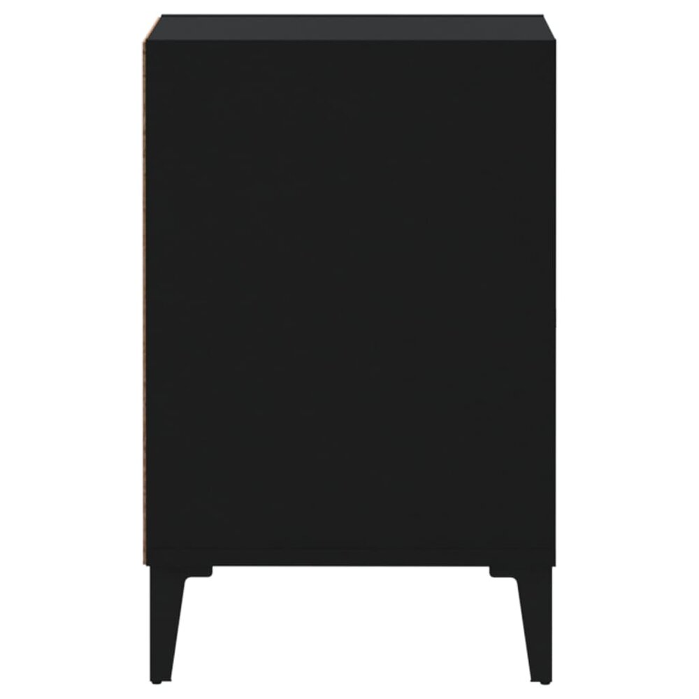 Tv-meubel 100x35x55 cm bewerkt hout zwart