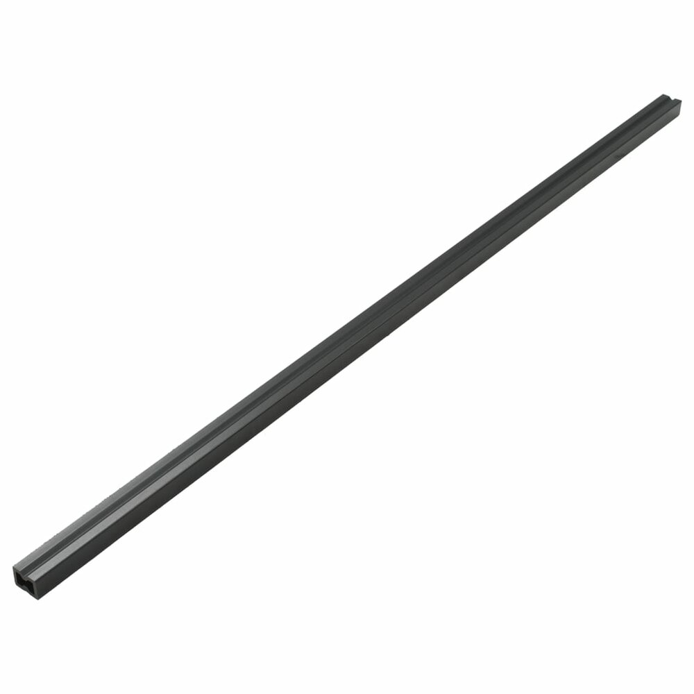 Terrasplanken met accessoires 20 m&sup2; 4 m massief HKC zwart
