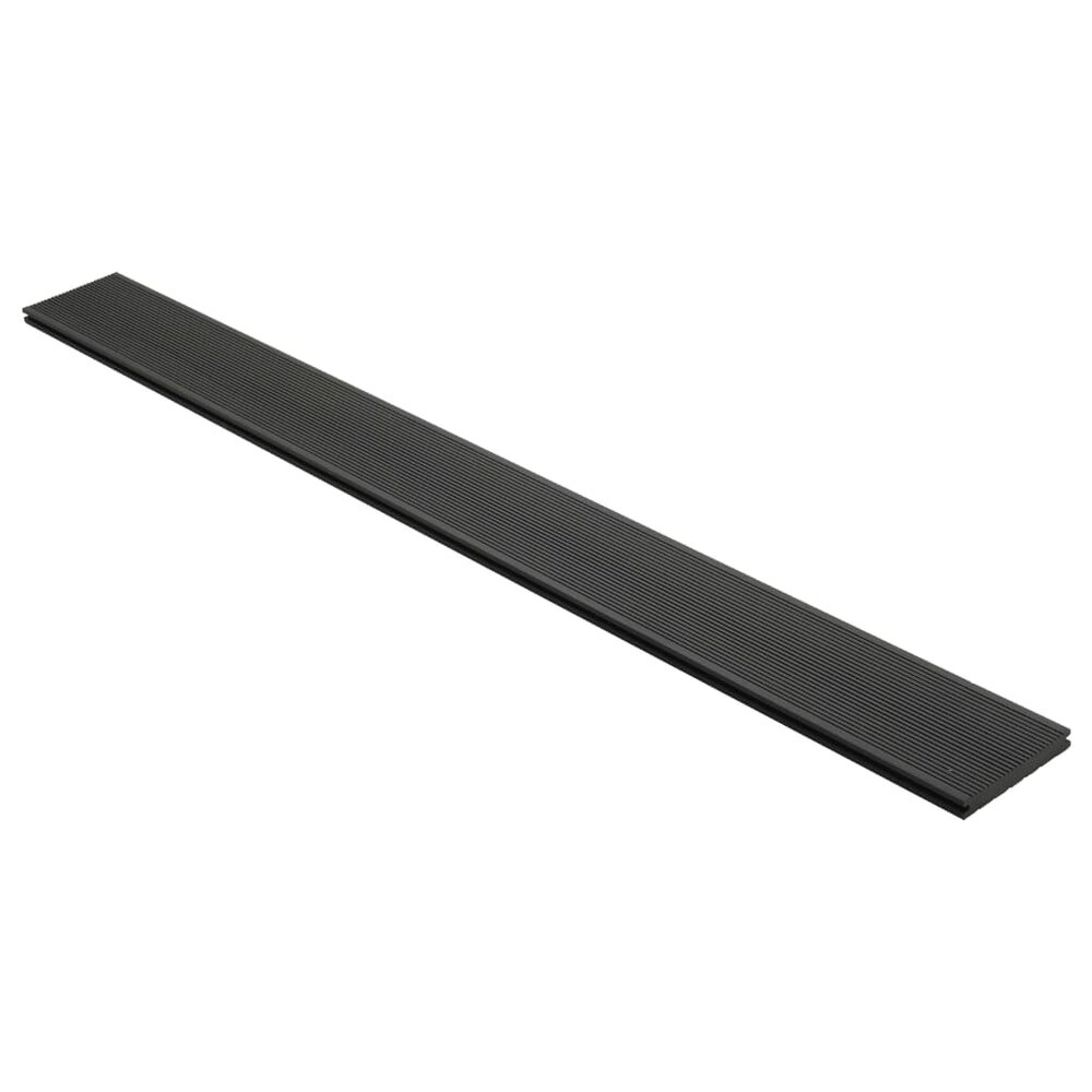 Terrasplanken met accessoires 20 m&sup2; 4 m massief HKC zwart