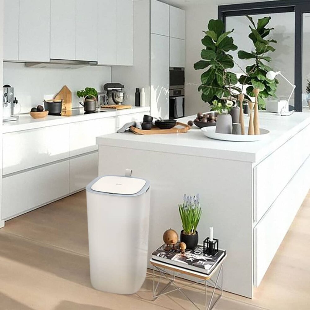 Afvalbak met sensor Morandi 30 L wit