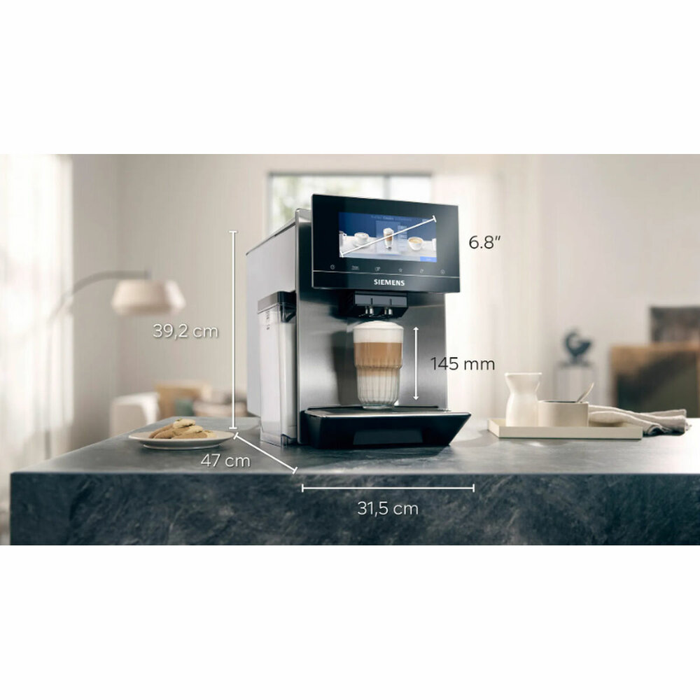 Siemens Ag Superautomatisch Koffiezetapparaat Siemens Ag Tq903R03 Zwart Staal Ja 1500 W 2 Koppar