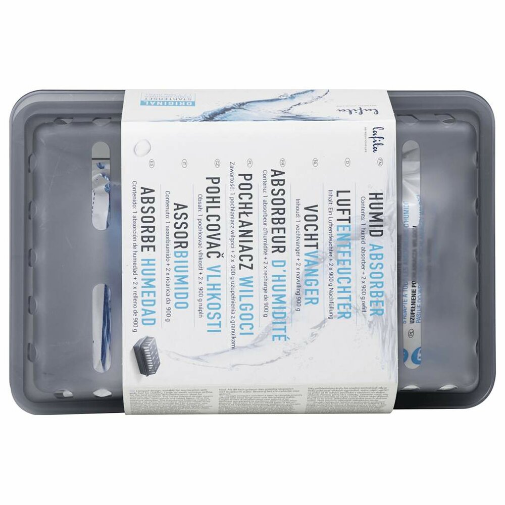 Luchtontvochtigers met navulzakjes 2 st 900 g