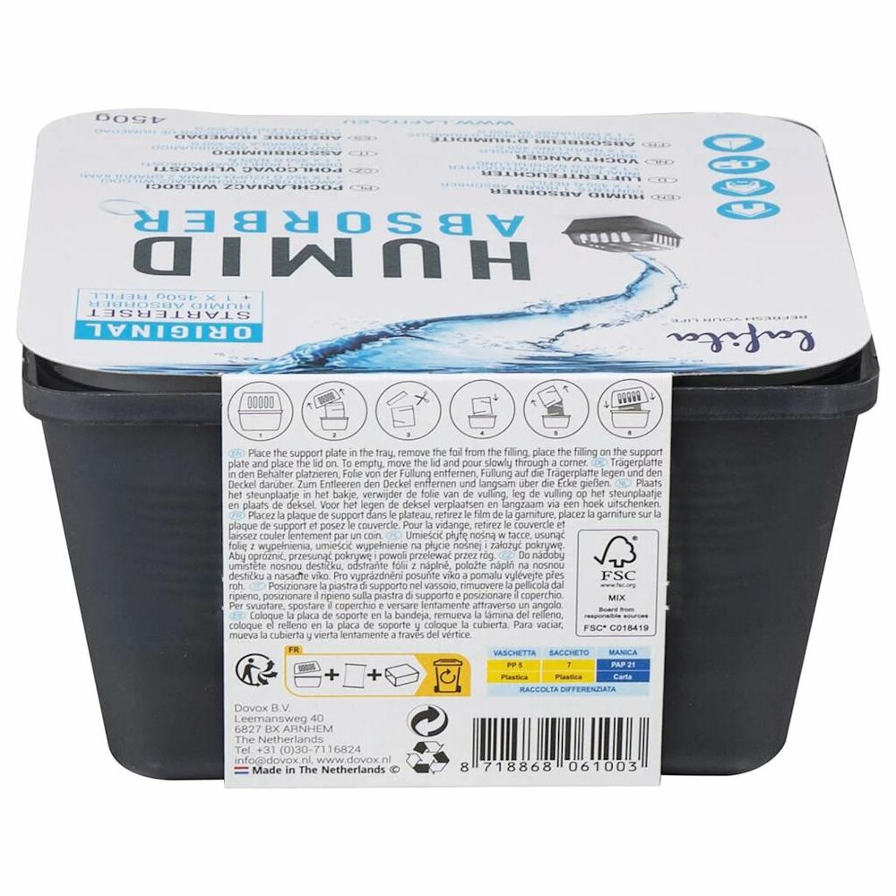Luchtontvochtigers met navulzakjes 2 st 450 g