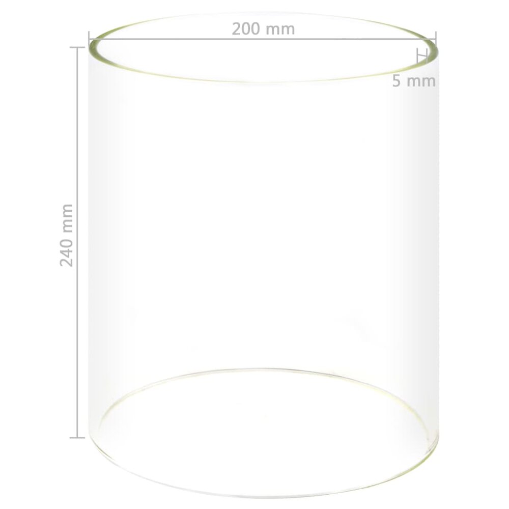 Cilinder voor hotdog verwarmer 200x240 mm glas