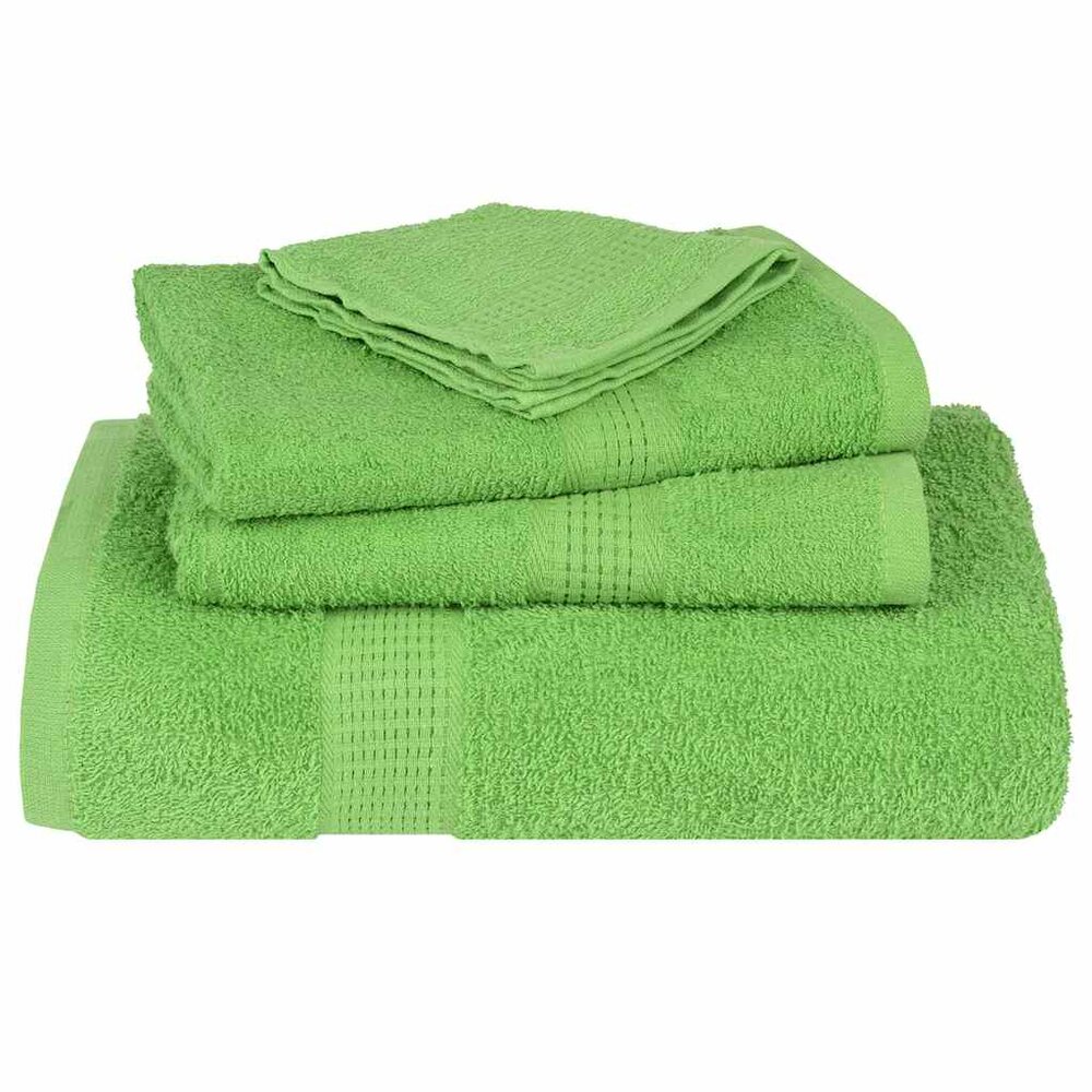 8-delige Handdoekenset 360 g/m&sup2; 100% katoen groen