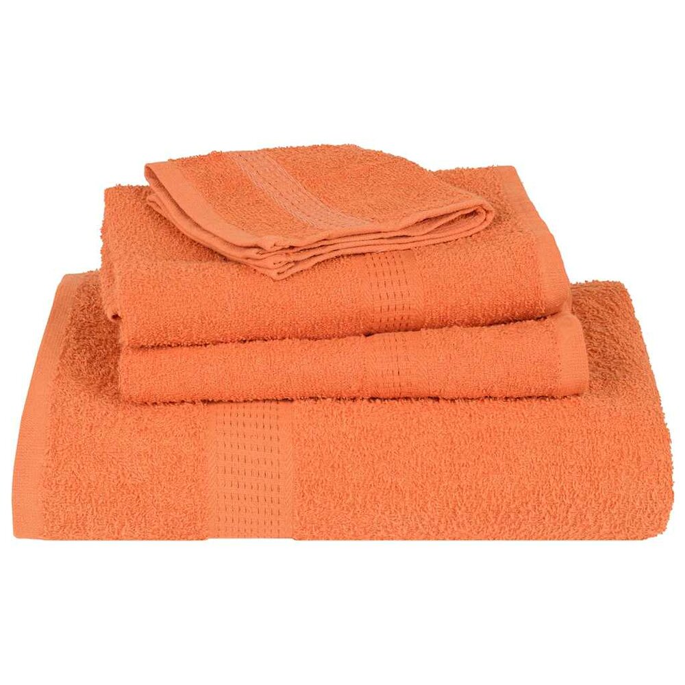 12-delige Handdoekenset 360 g/m&sup2; 100% katoen oranje