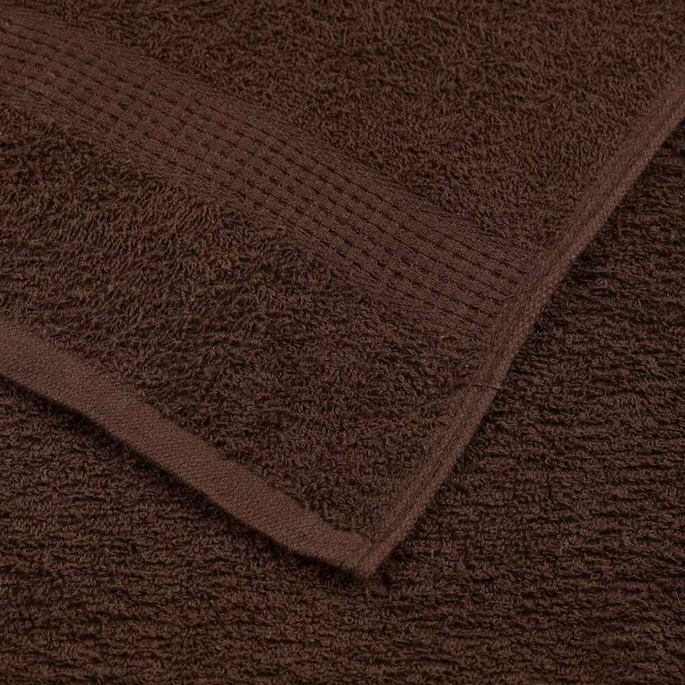 6-delige Handdoekenset 360 g/m&sup2; 100% katoen bruin