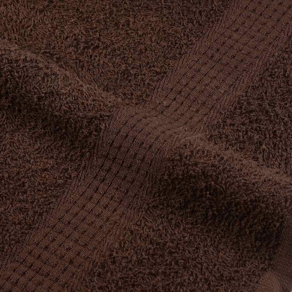 6-delige Handdoekenset 360 g/m&sup2; 100% katoen bruin