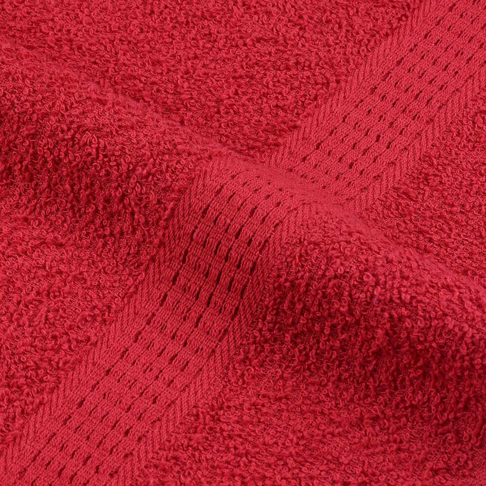 6-delige Handdoekenset 360 g/m&sup2; 100% katoen rood
