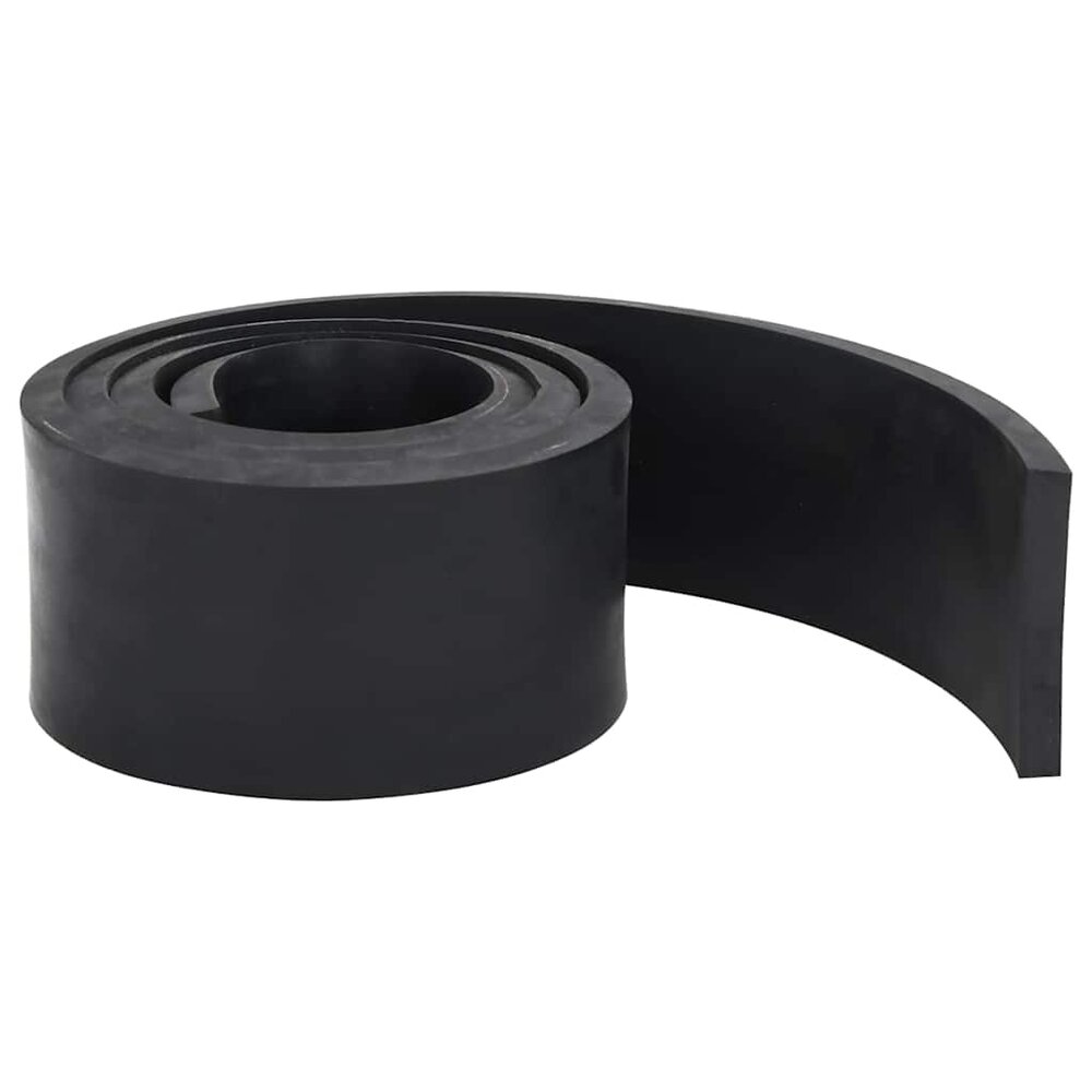 Rubberen rand voor sneeuwploeg 180x10x1 cm zwart