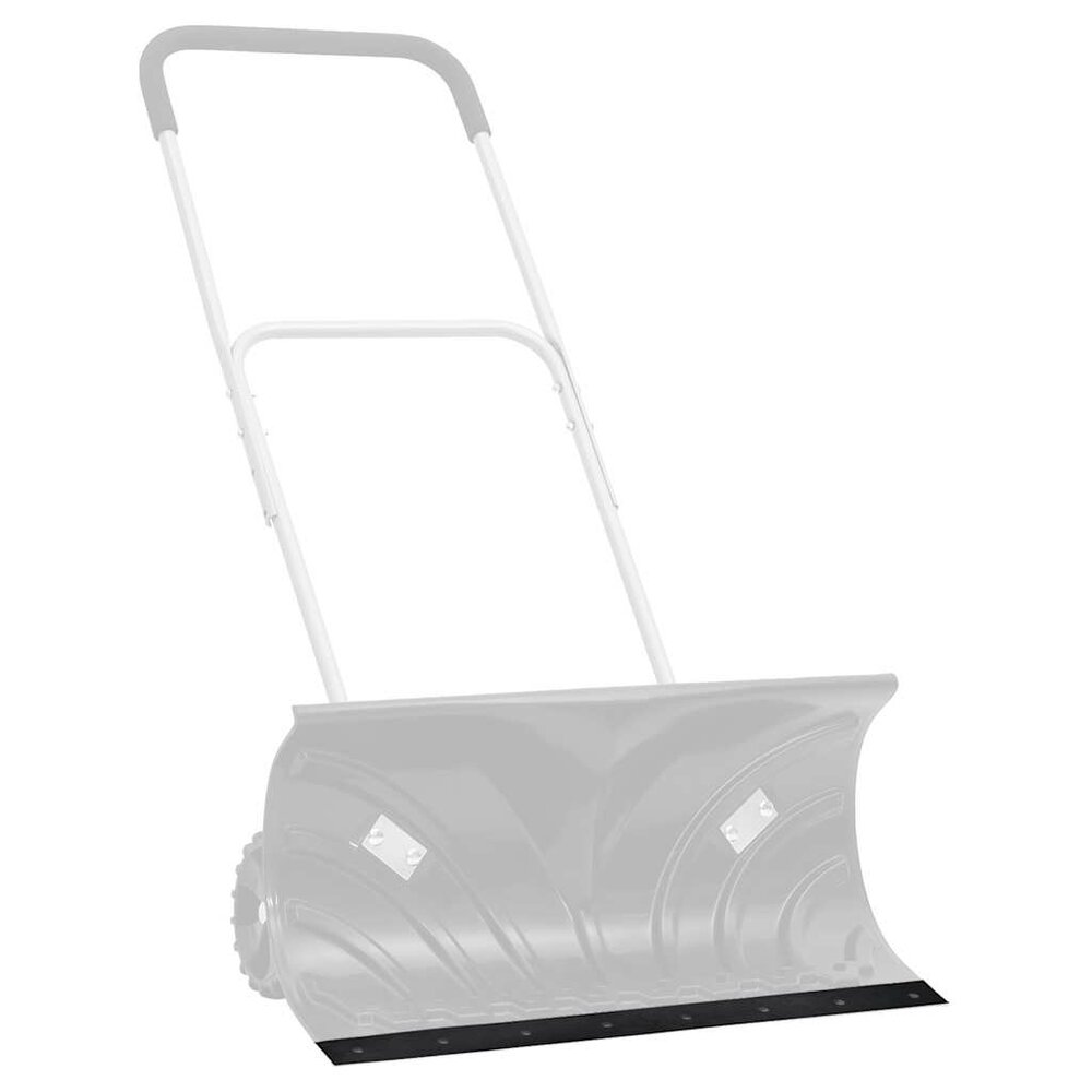 Rubberen rand voor sneeuwploeg 180x10x1 cm zwart