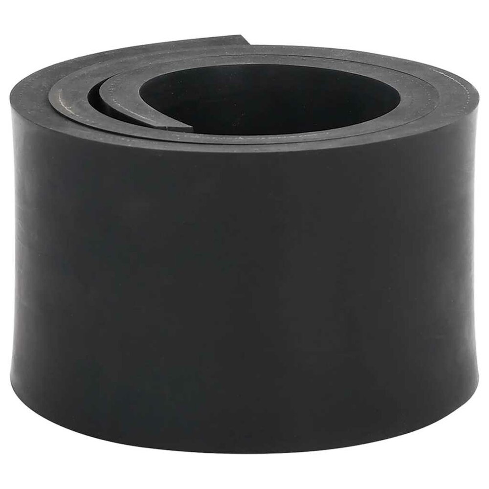 Rubberen rand voor sneeuwploeg 80x8x1 cm zwart