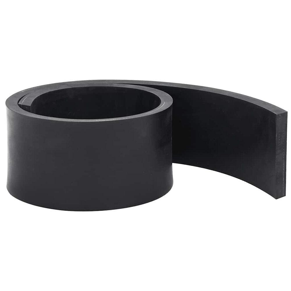 Rubberen rand voor sneeuwploeg 80x8x1 cm zwart