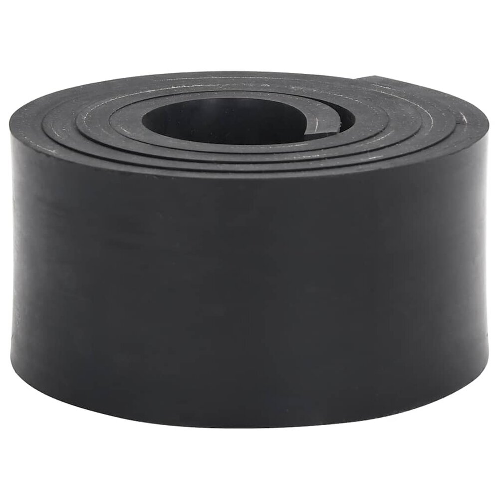 Rubberen rand voor sneeuwploeg 180x8x1 cm zwart