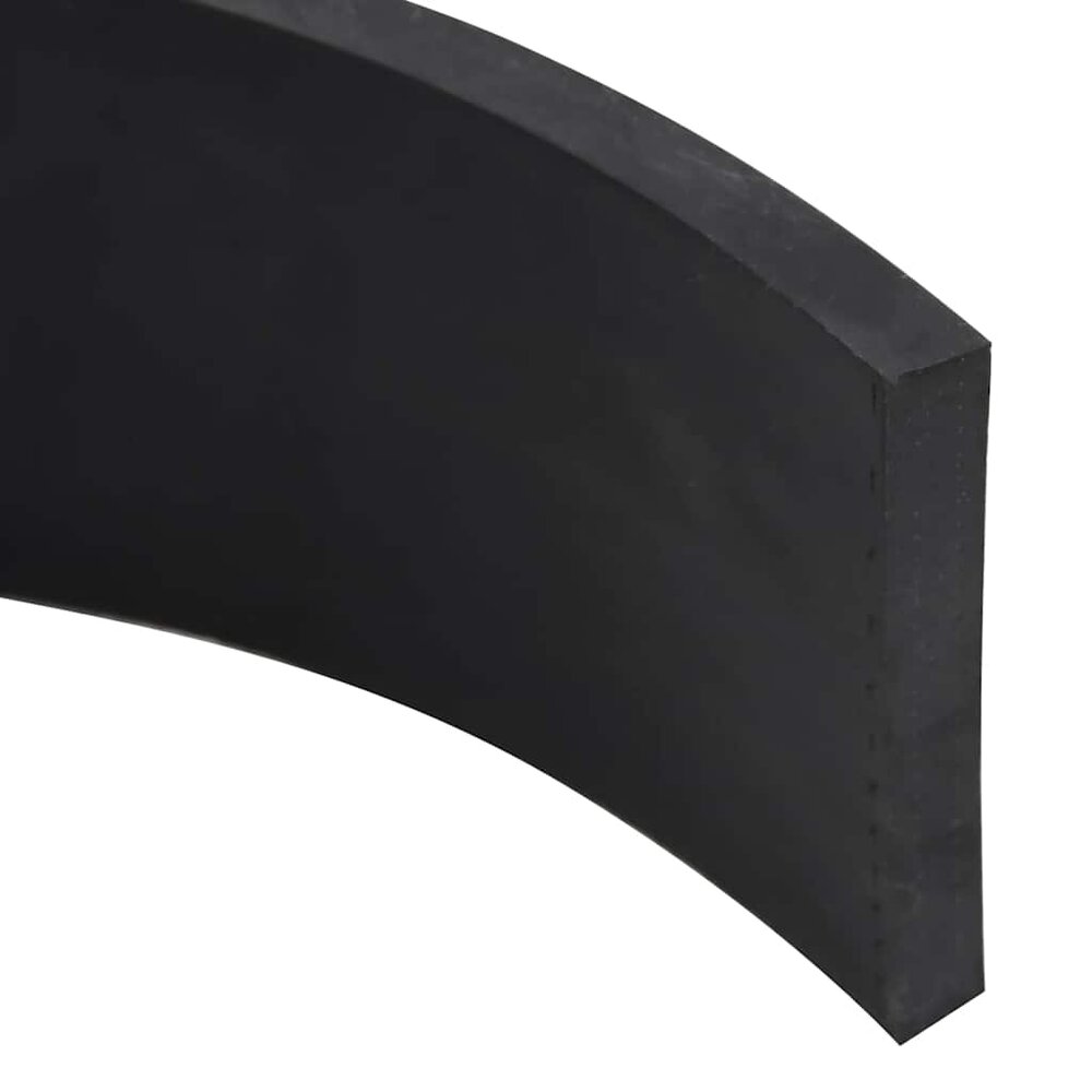 Rubberen rand voor sneeuwploeg 180x8x1 cm zwart