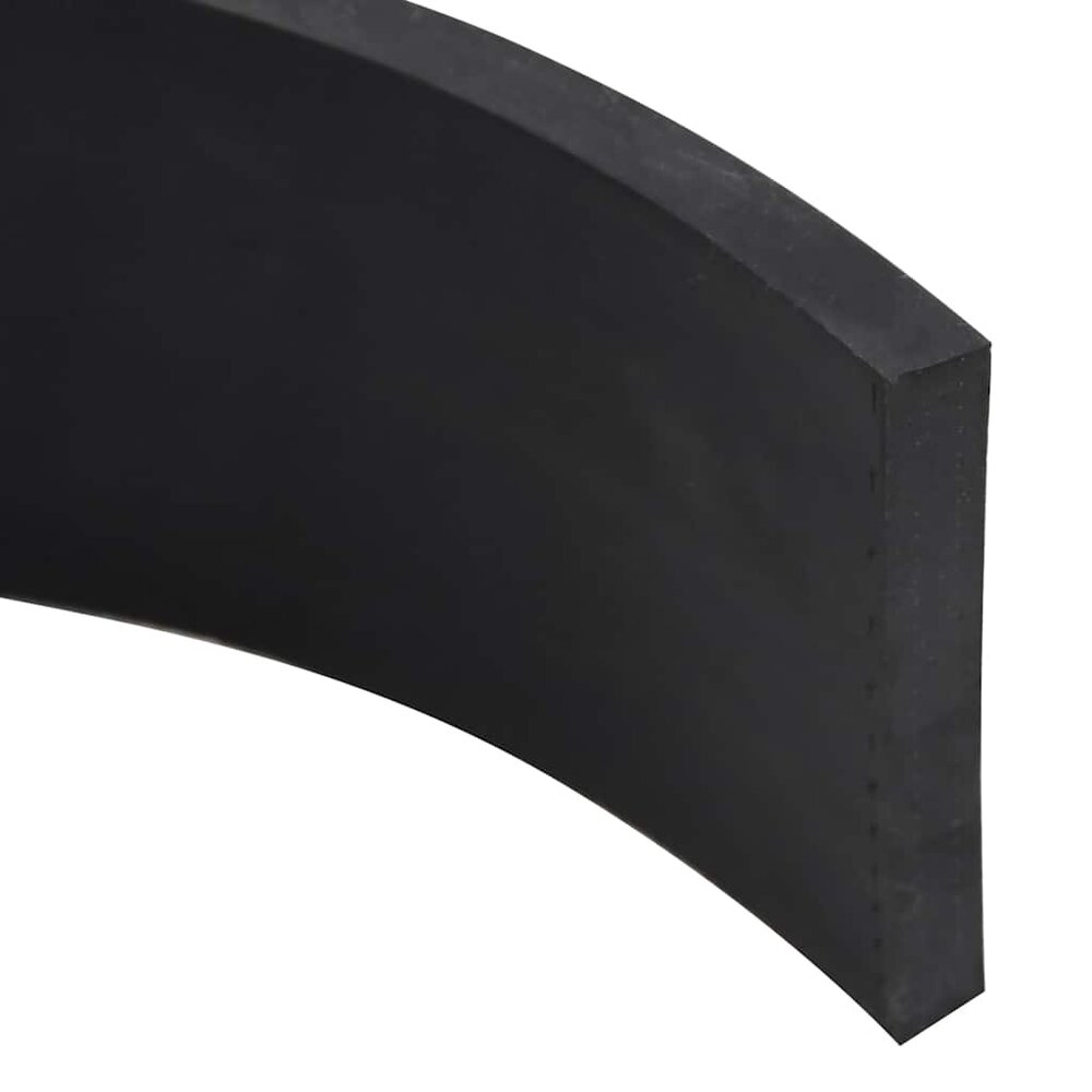 Rubberen rand voor sneeuwploeg 250x8x1 cm zwart