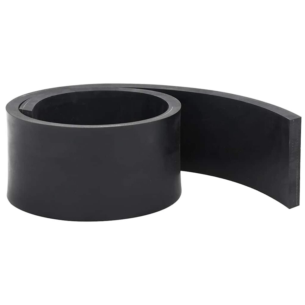 Rubberen rand voor sneeuwploeg 100x10x1 cm zwart