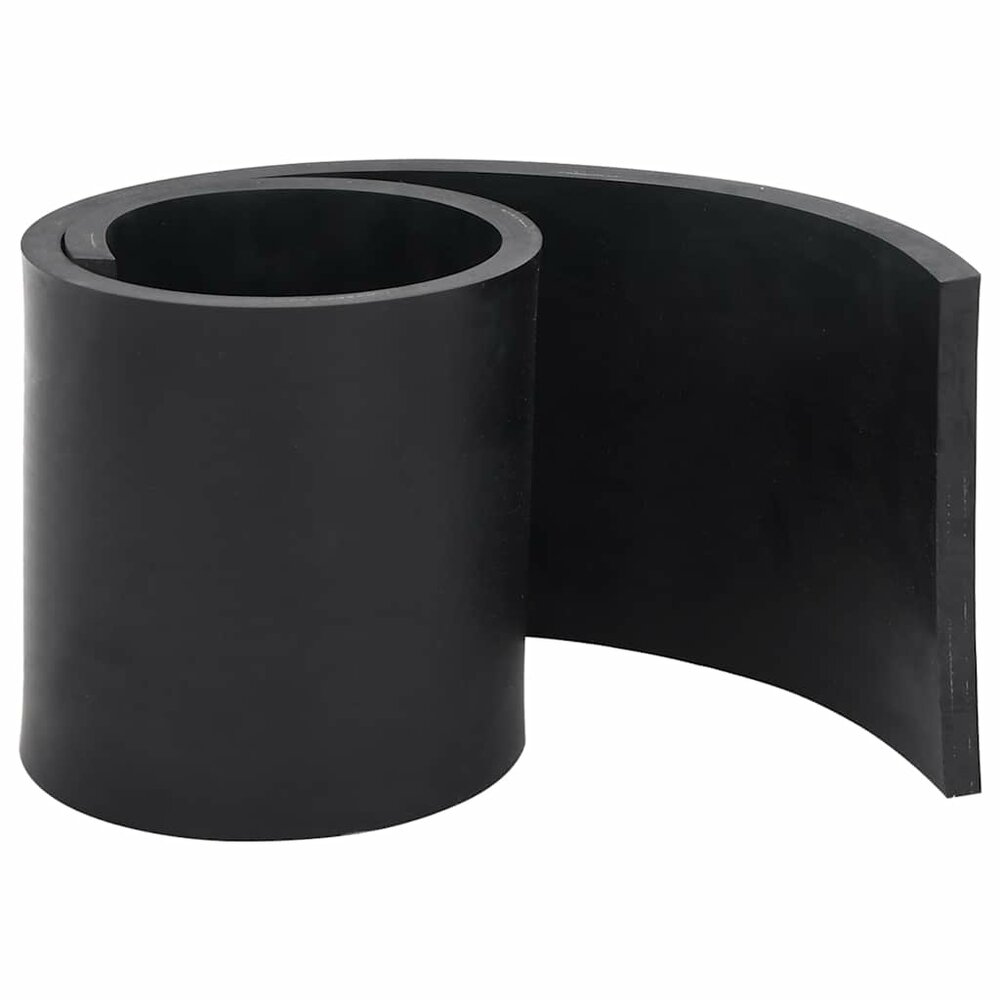 Rubberen rand voor sneeuwploeg 100x15x1 cm zwart