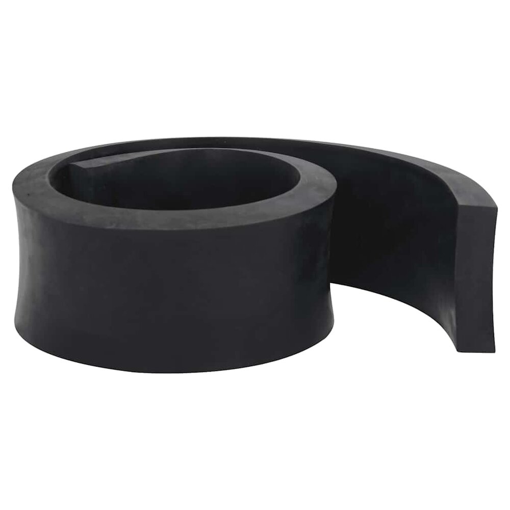 Rubberen rand voor sneeuwploeg 100x10x2 cm zwart