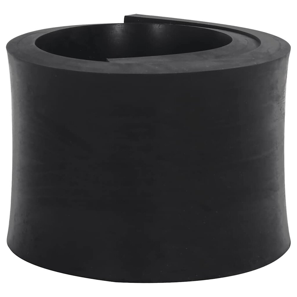 Rubberen rand voor sneeuwploeg 80x15x2 cm zwart