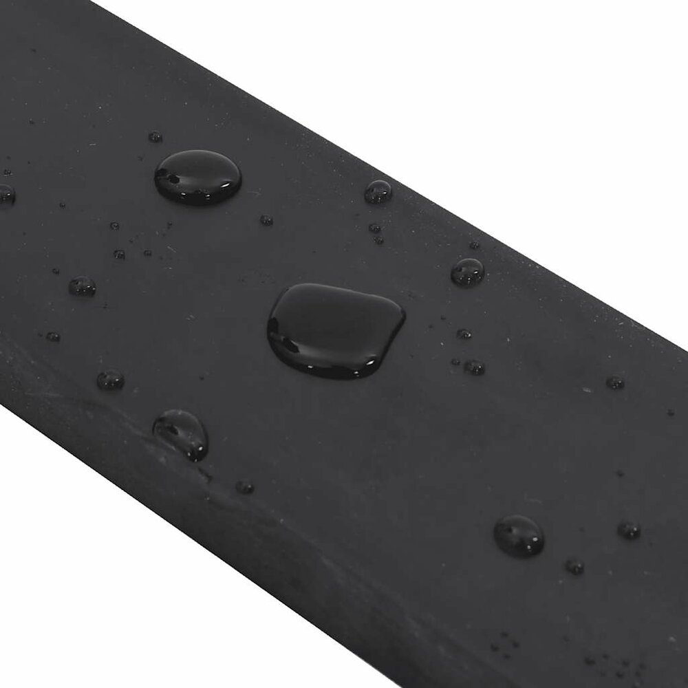 Rubberen rand voor sneeuwploeg 100x8x2 cm zwart