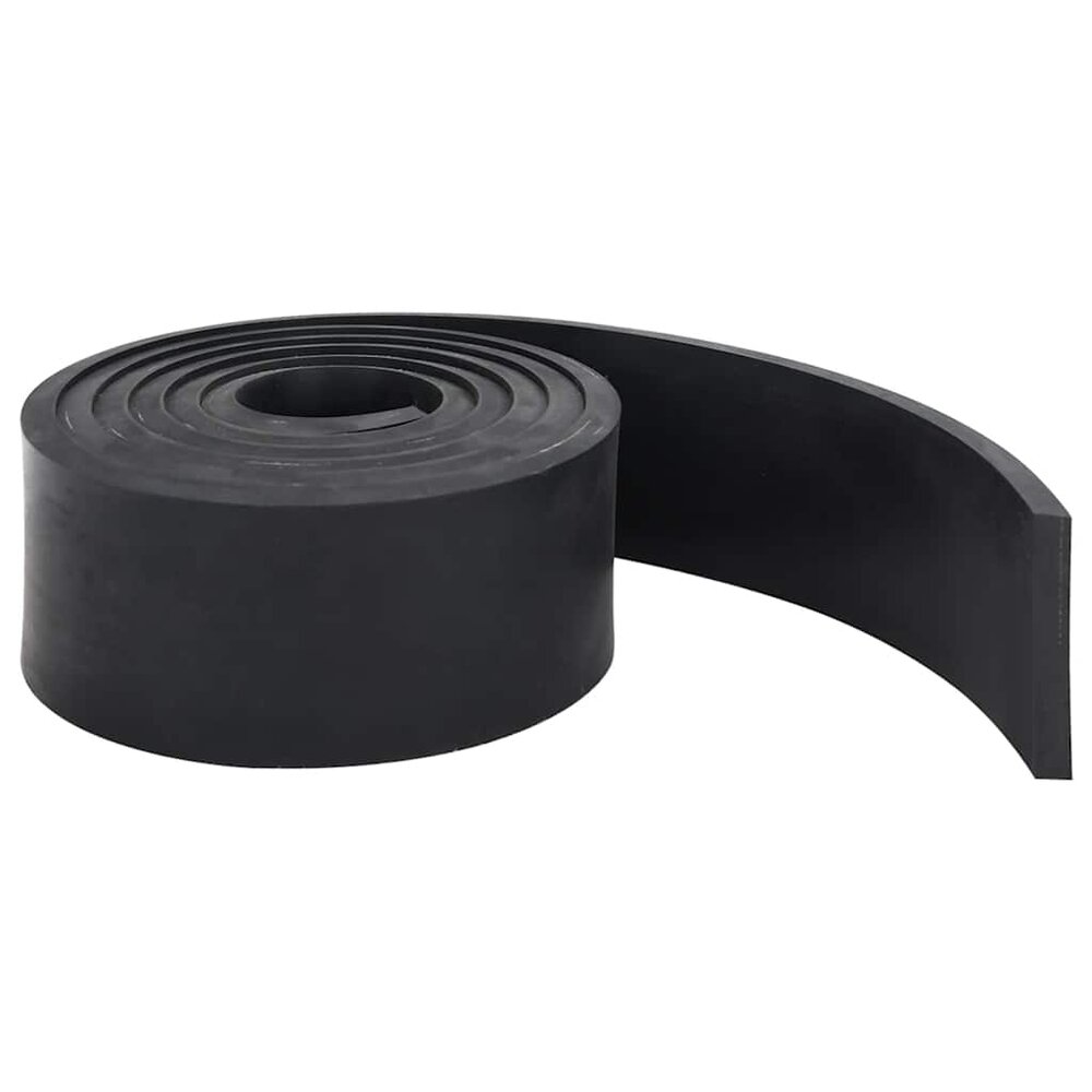 Rubberen rand voor sneeuwploeg 250x10x1 cm zwart