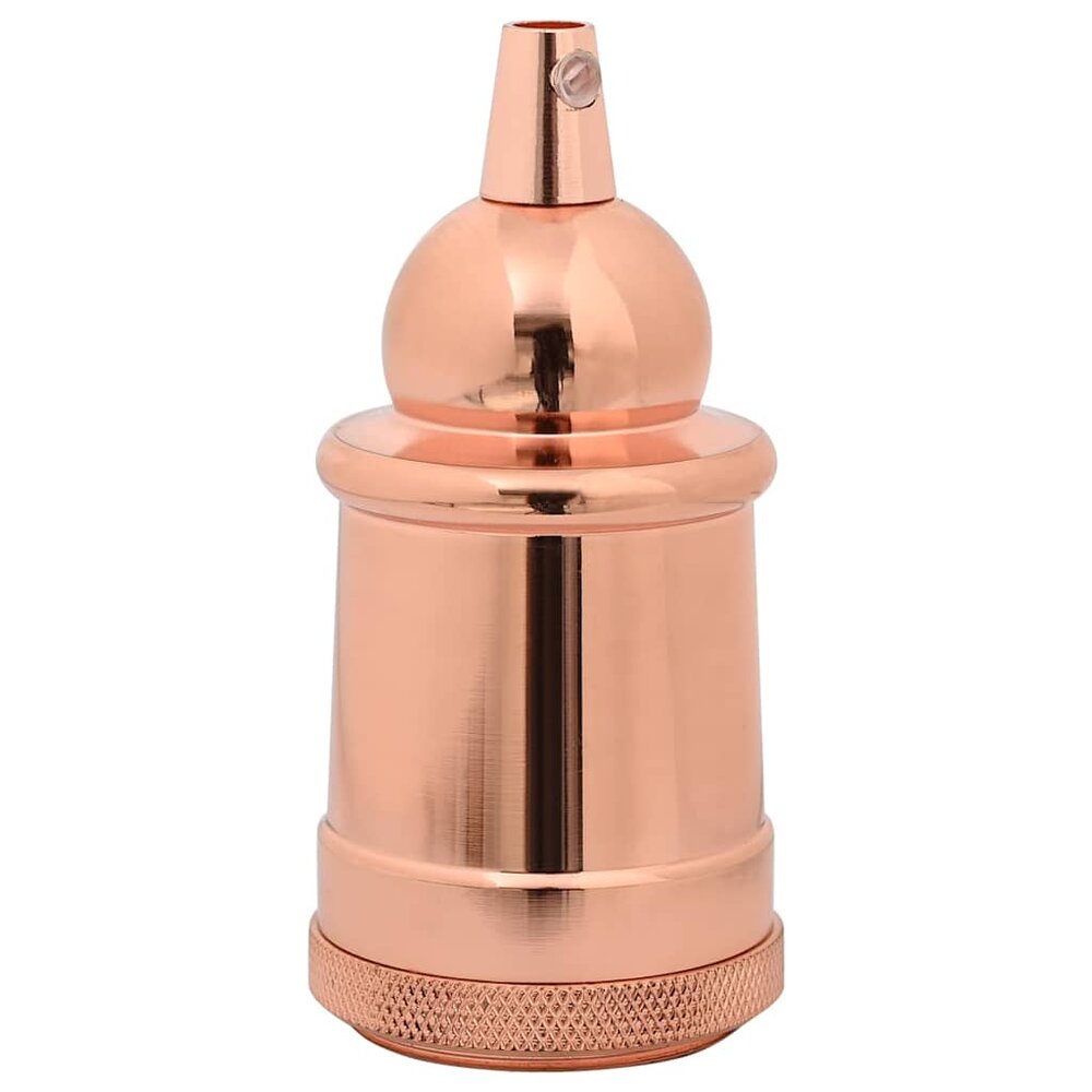 Lamphouders 2 st ros&eacute;goud E27