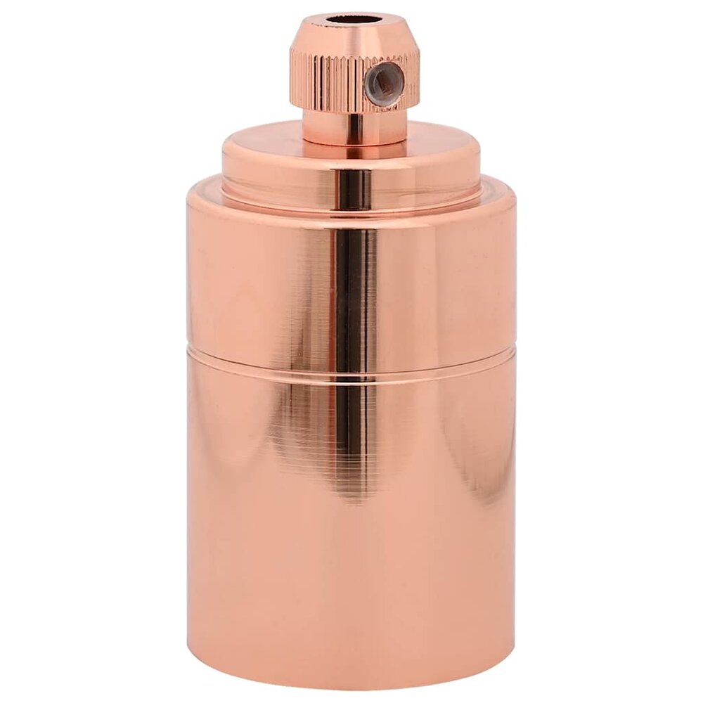 Lamphouders 2 st ros&eacute;goud E27