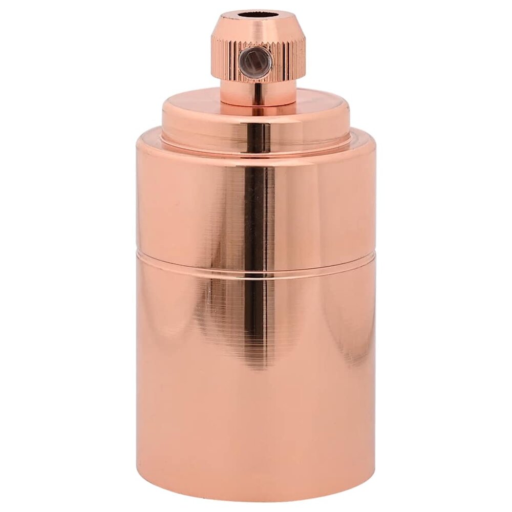 Lamphouders 2 st ros&eacute;goud E27
