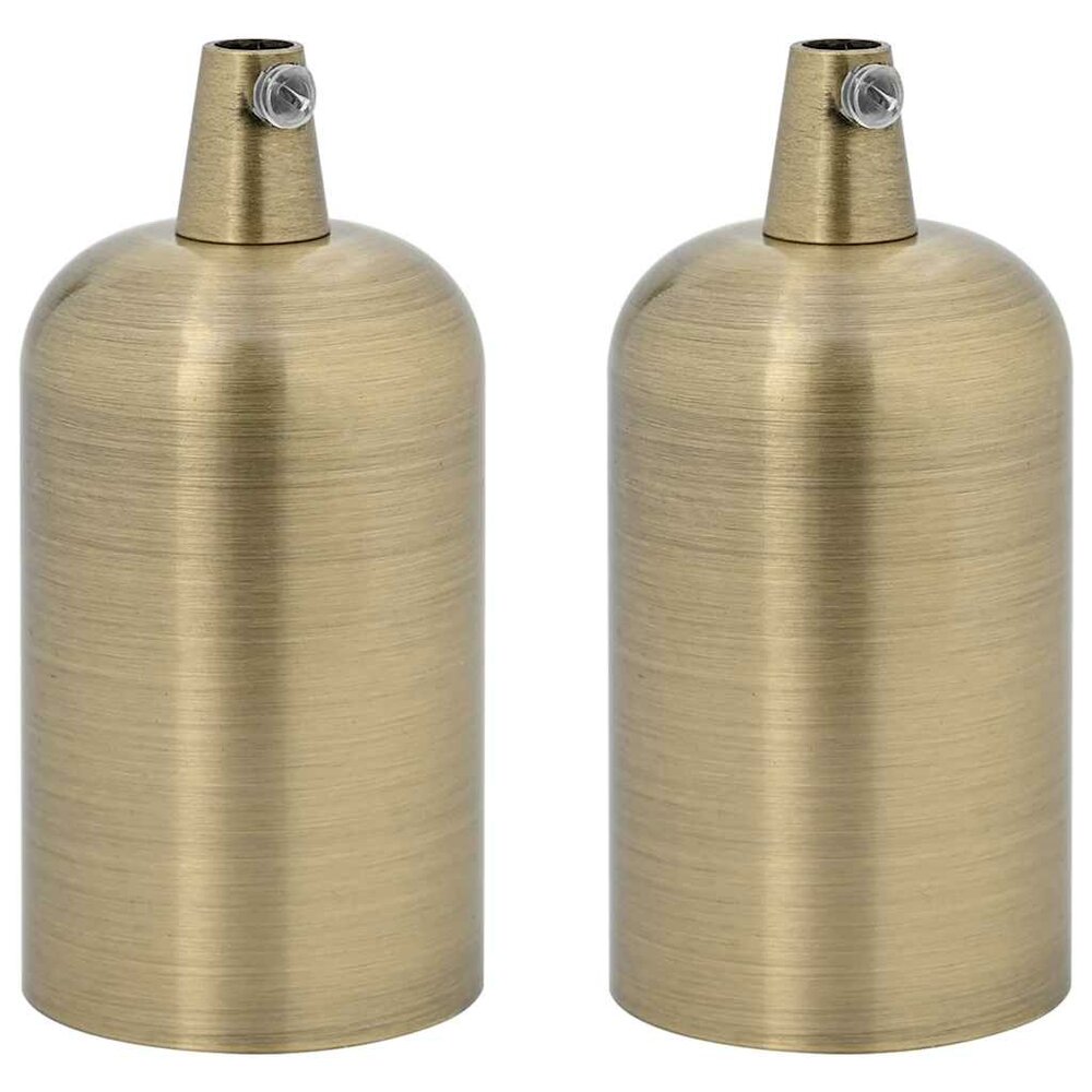 Lamphouders 2 st brons E27