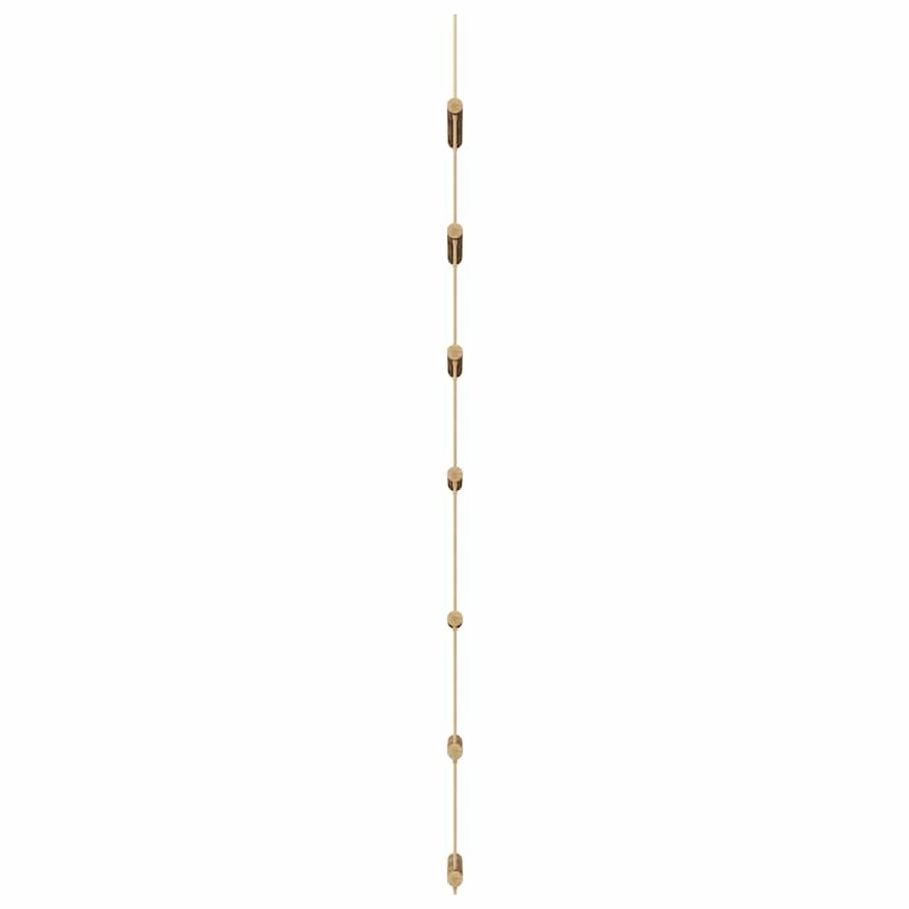 Wanddecoraties laddervormig 2 st 30x100 cm naturel tak