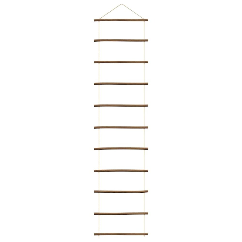 Wanddecoratie laddervormig 50x200 cm naturel tak