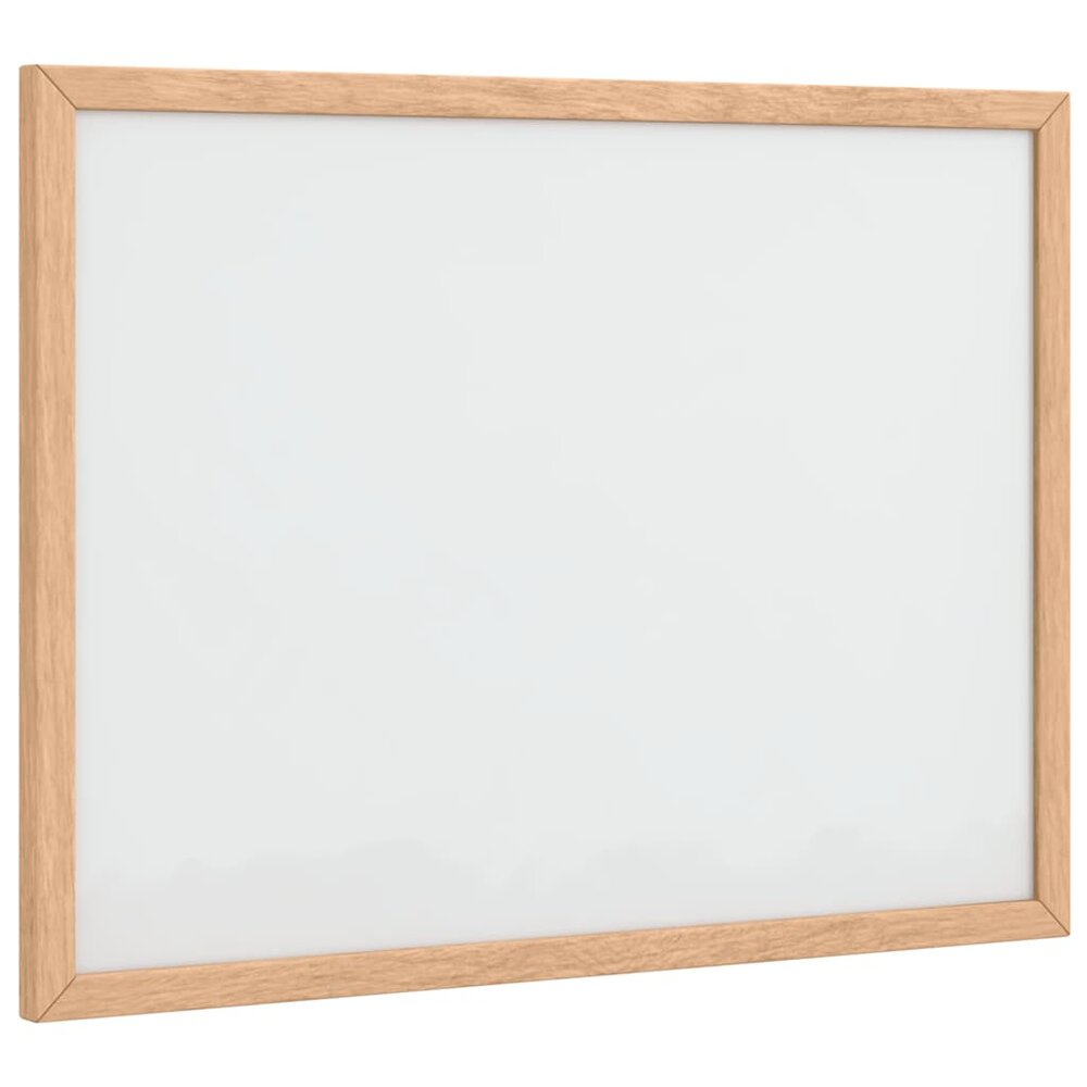 Magnetisch whiteboard met massief grenenhouten frame 40x30 cm