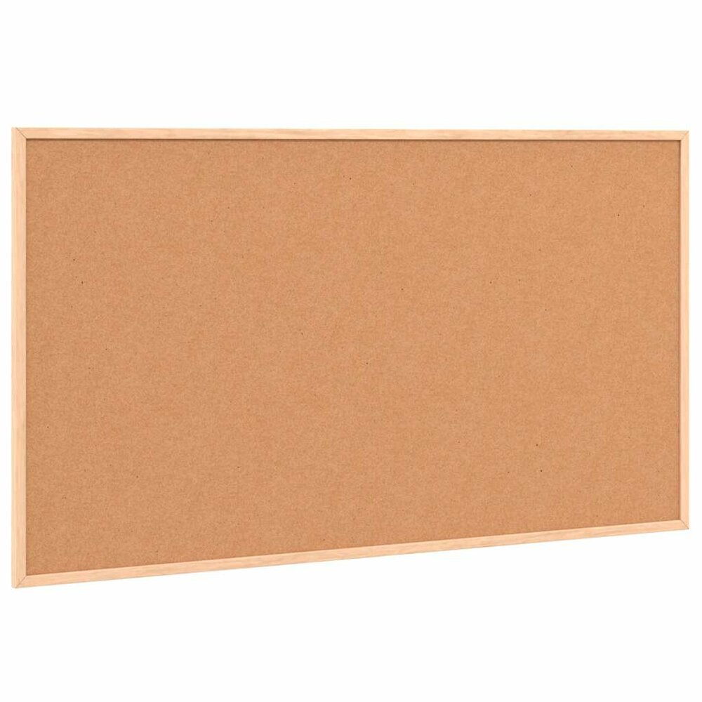 Kurkbord met massief grenenhouten frame 100x55 cm
